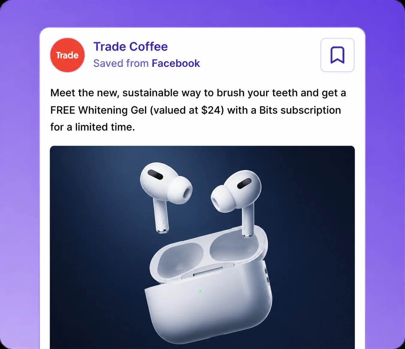 Minimalist packshot ad creative with copy space generated by MagicBrief